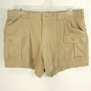 Sportif USA Shorts Men's 40 Khaki Cargo Stretch Hiking Fishing Outdoors Utility